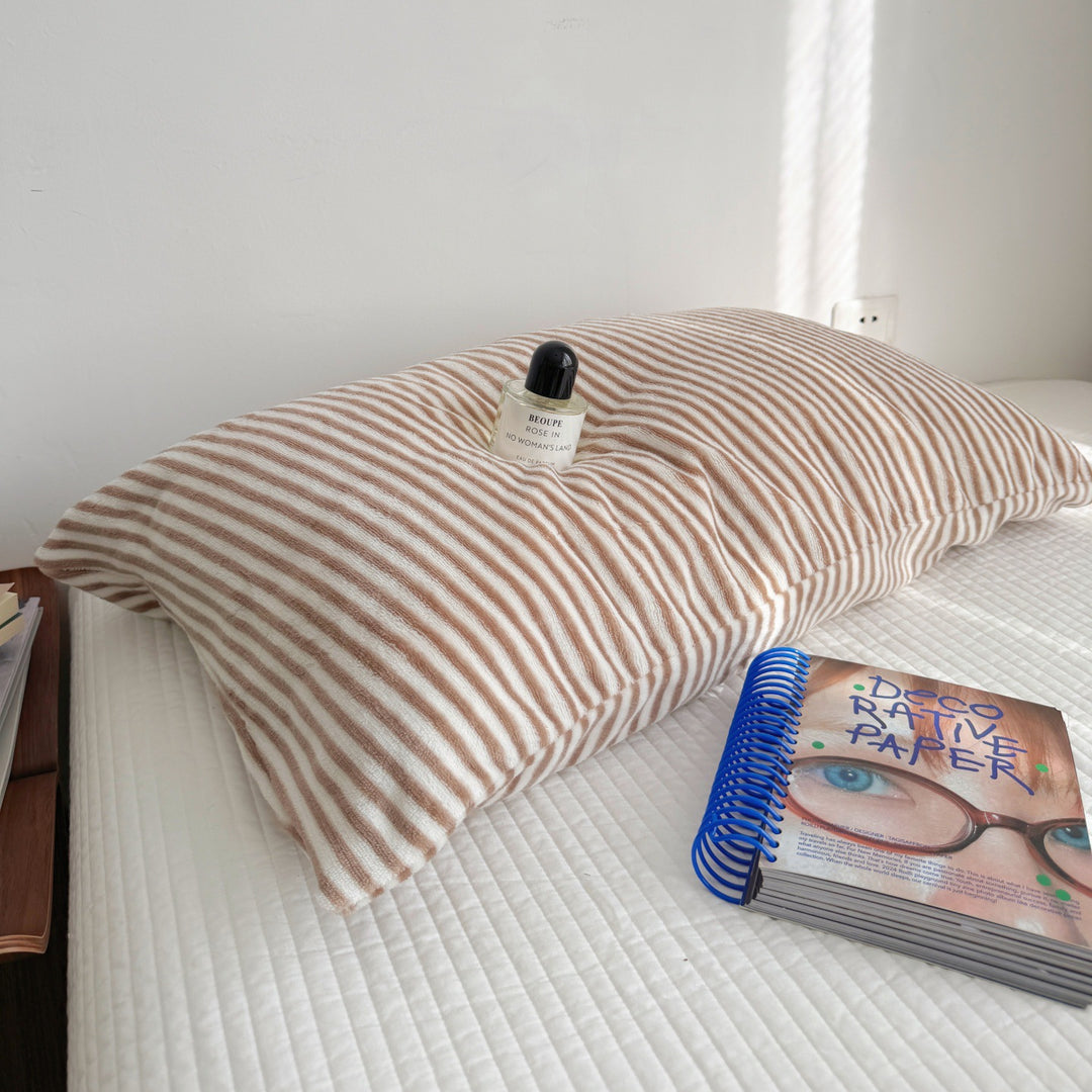 Luxury Striped Velvet Pillow Cover