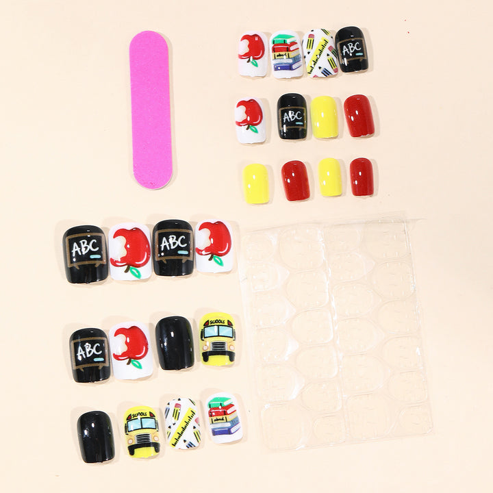 School-Themed Nail Art Set Stornfield