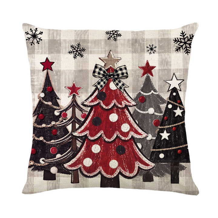 Rustic Christmas Sleigh Decorative Throw Pillow