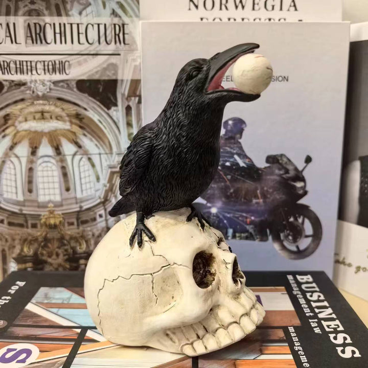 Decorative figure with raven on skull Stornfield