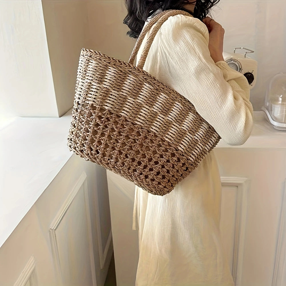 Handwoven basket bag with airy structure Stornfield