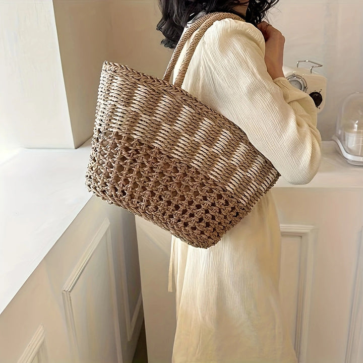 Handwoven basket bag with airy structure Stornfield