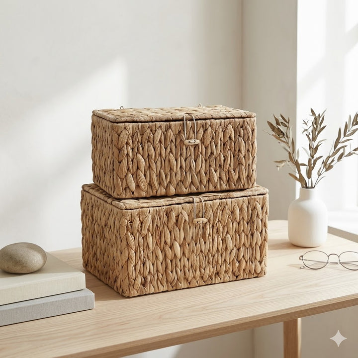 Handcrafted Storage Basket Made of Natural Materials Stornfield
