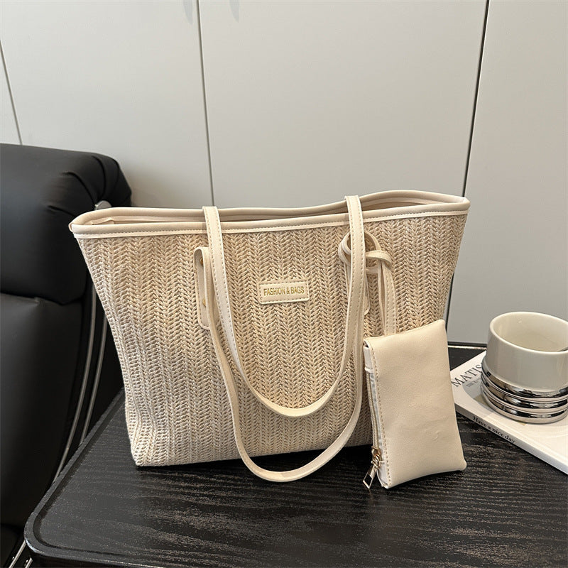 Casual Woven Beach Tote