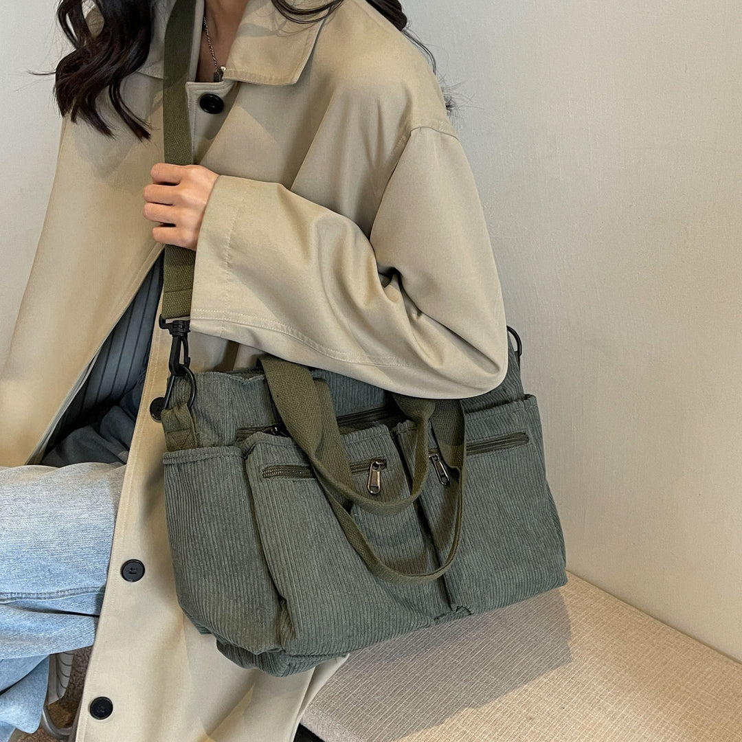 Durable shoulder bag with multiple compartments Stornfield