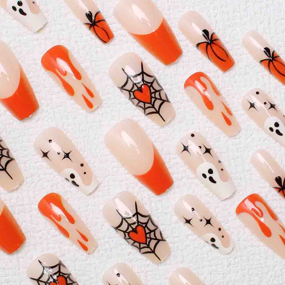 Halloween-Inspired Press-On Nail Art Stornfield