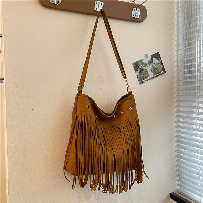 Fringe Suede Crossbody Bag Stornfield