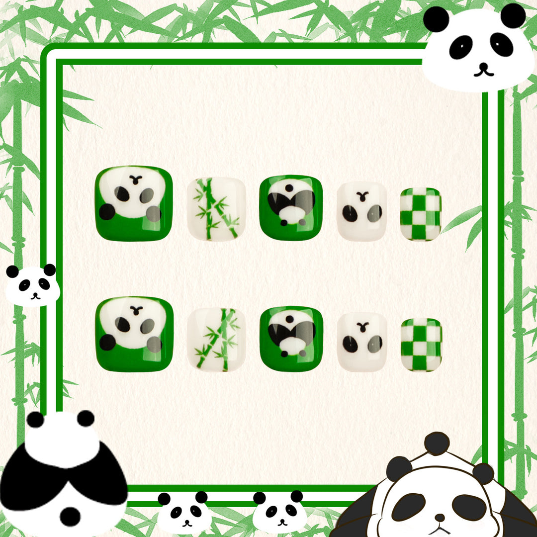 Artificial Nail Art with Panda Designs Stornfield