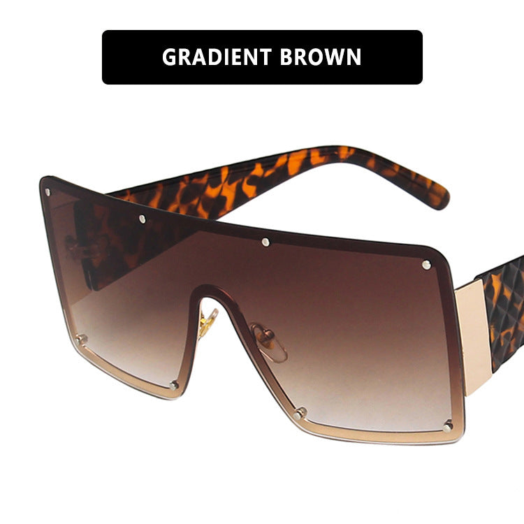 Women geometric oversized sunglasses with gradient lenses Stornfield