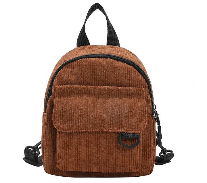 Corduroy Textured Mini Backpack Stornfield