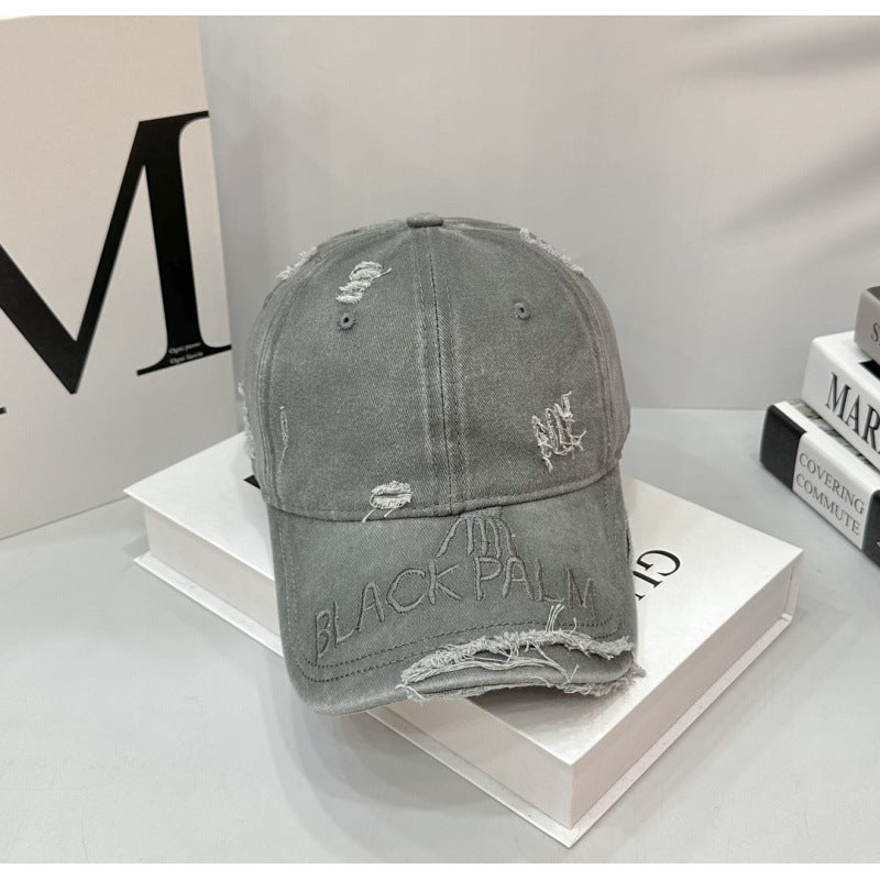 Women's Distressed Cotton Baseball Cap Stornfield 1784083899