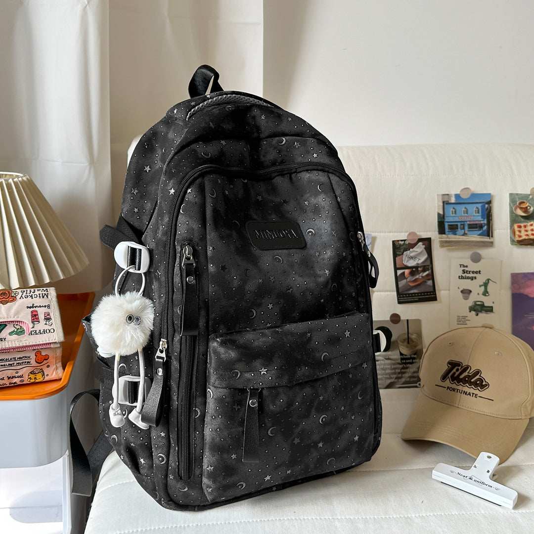 Trendy Stars and Moons Patterned Backpack Stornfield