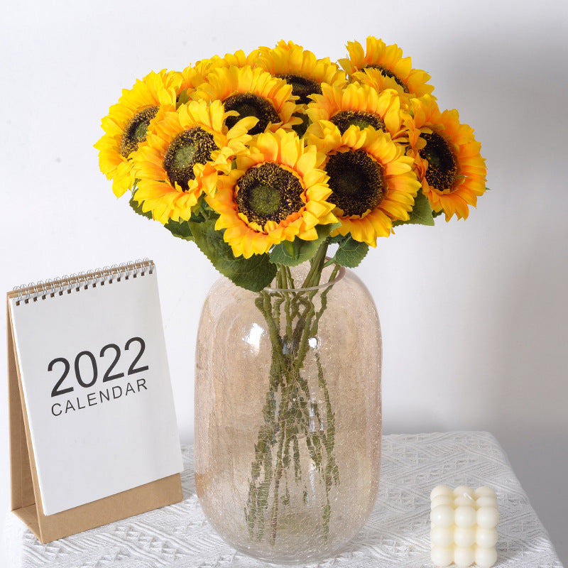 Decorative Fabric Sunflower Stem