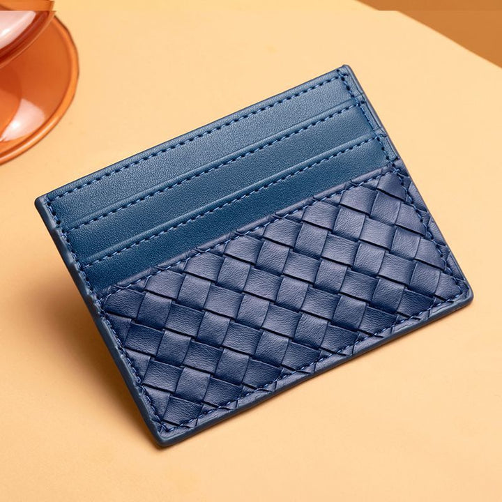 Premium Woven Leather Cardholder Stornfield