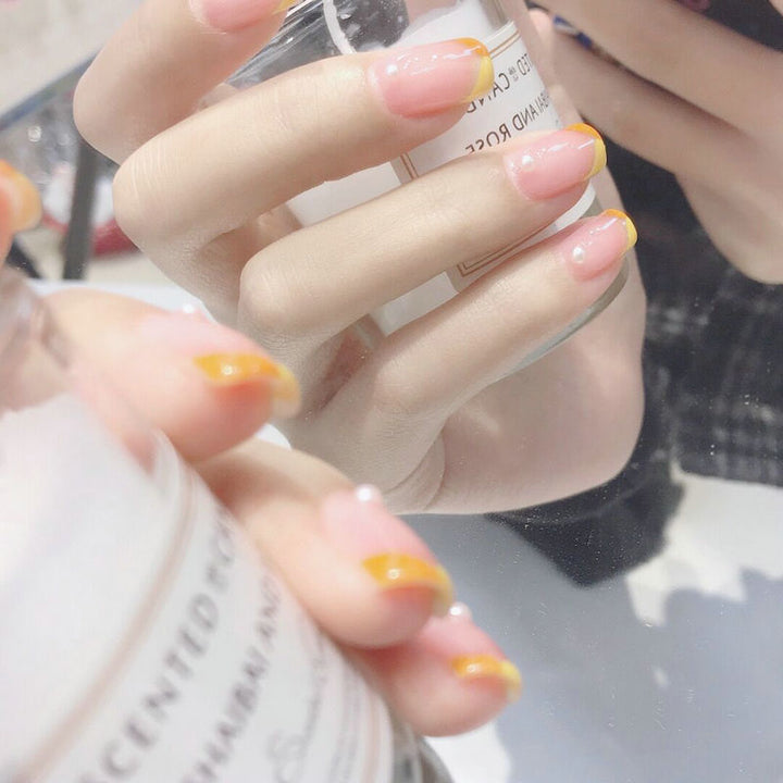 Acrylic Nail Set with Cheerful Fruit Design and Creative Accents Stornfield