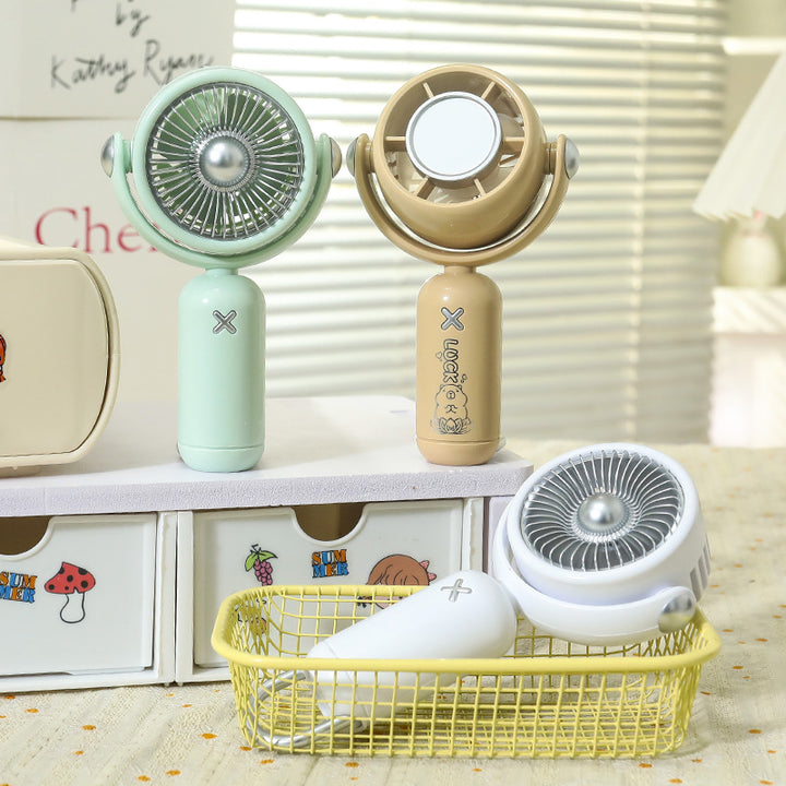 Women's portable hand fan with USB charging function and funny animal design Stornfield