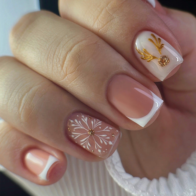Nail set with elegant Christmas motifs Stornfield