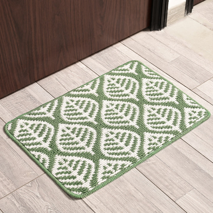 Leaf Patterned Anti-Slip Bathroom Mat