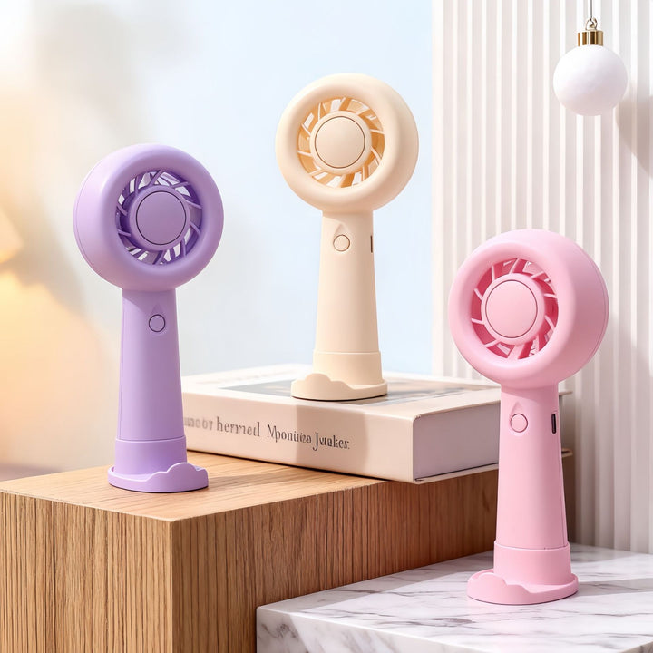 Ladies Portable Hand Fan with Ergonomic Design and USB Charging Function Stornfield