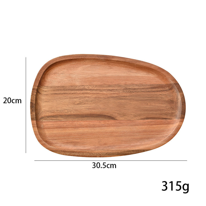 Elegant wooden serving platter with ergonomic design Stornfield