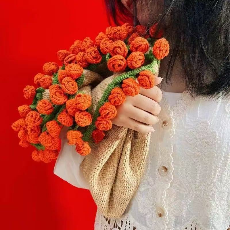 Decorative Floral Knit