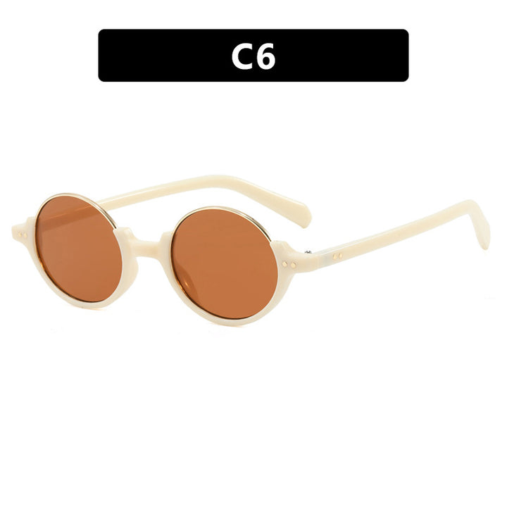 Women's round sunglasses with elegant plastic frame Stornfield