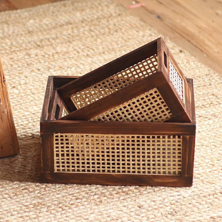 High-quality storage basket made of natural material Stornfield
