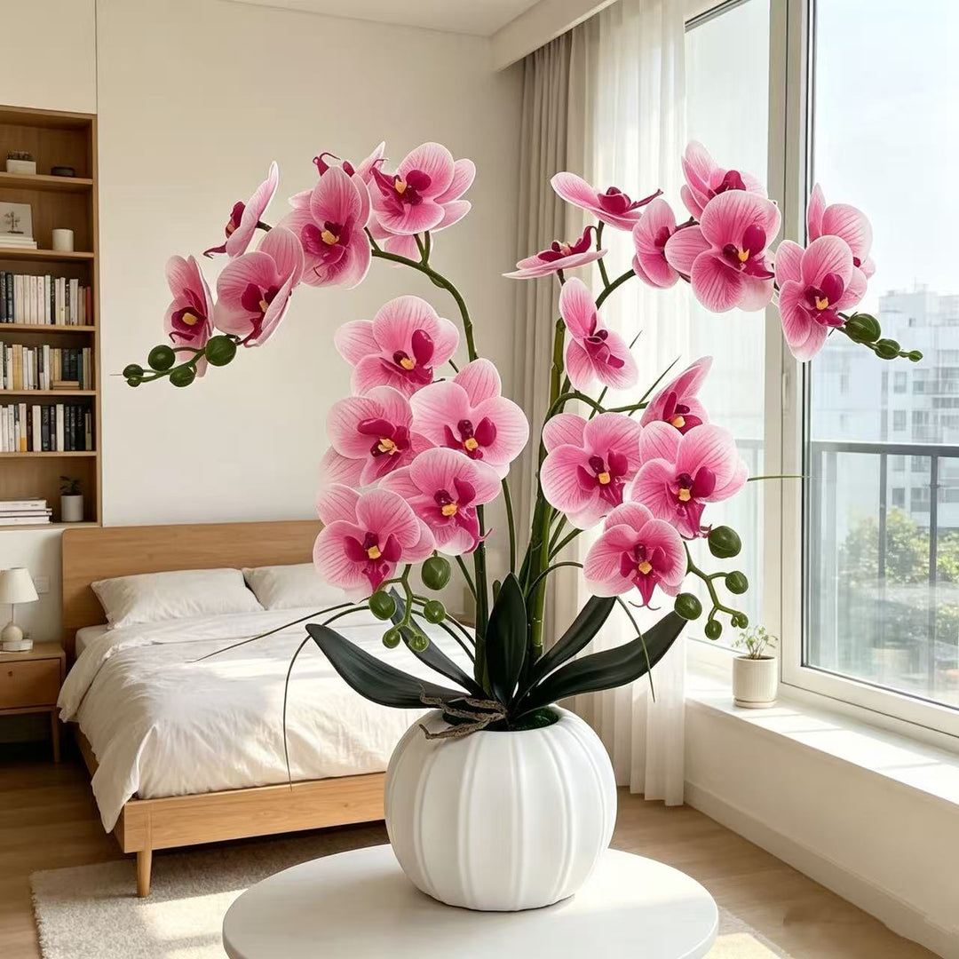 Elegant Realistic Orchid Arrangement