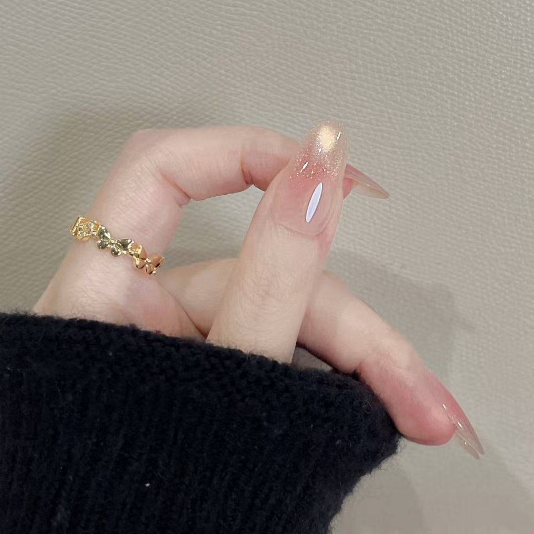 Elegant Ombre Glitter Nail Art Extensions