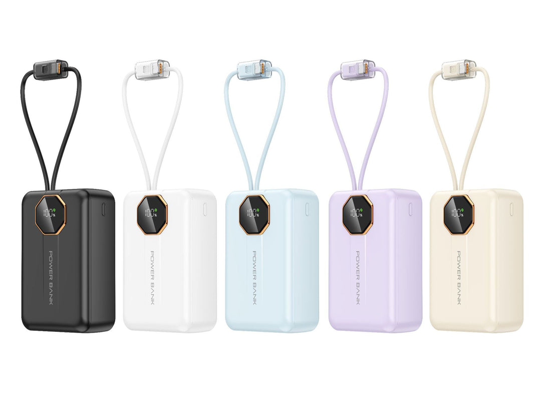 Portable power bank with integrated fast charging function and LED display Stornfield