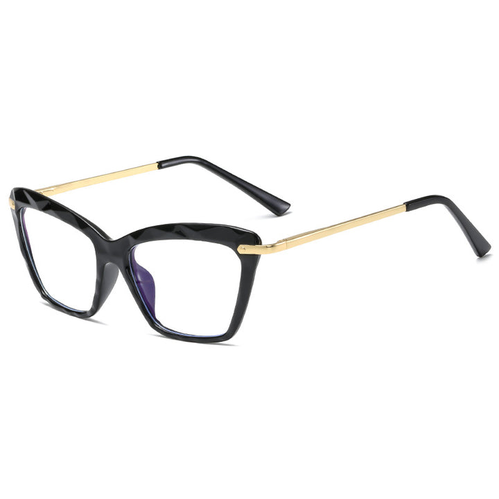 Women's fashionable oversized glasses with elegant metal frame Stornfield