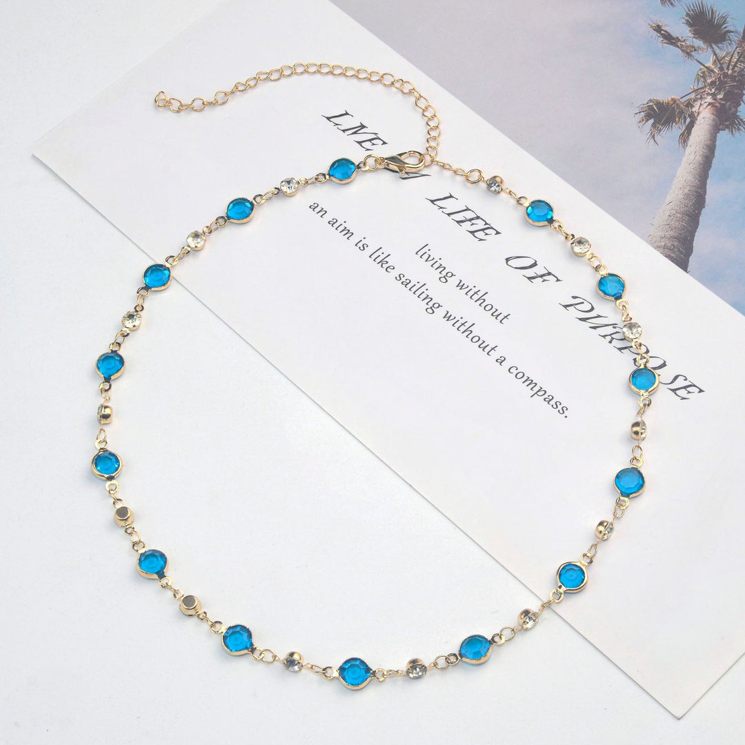 Elegant Stone Rhinestone Necklace Stornfield
