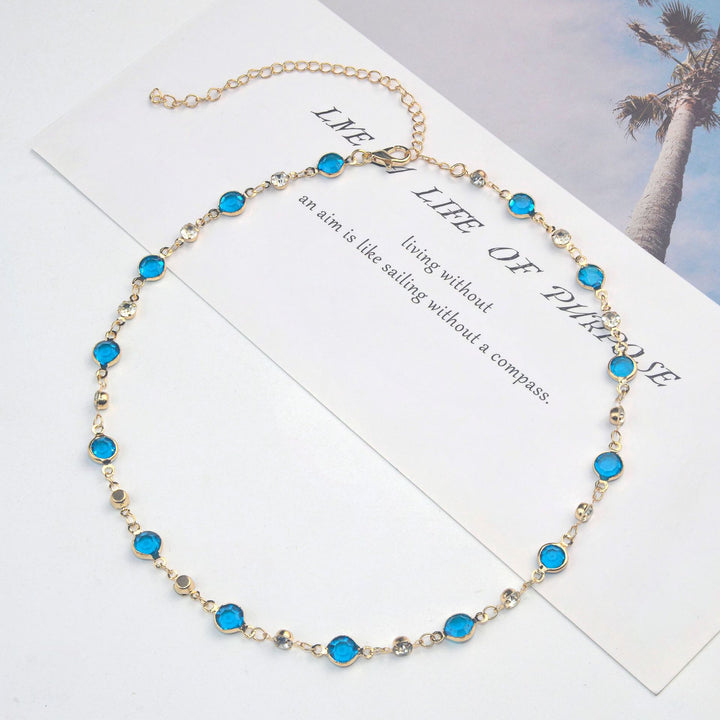 Elegant Stone Rhinestone Necklace Stornfield