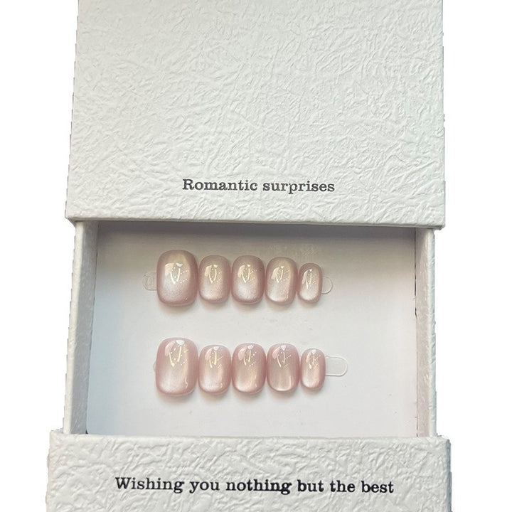 Elegant Glossy Press-On Nail Set
