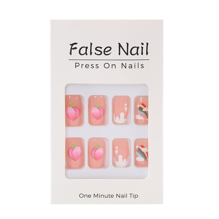 Artificial nails with cheerful flower designs Stornfield