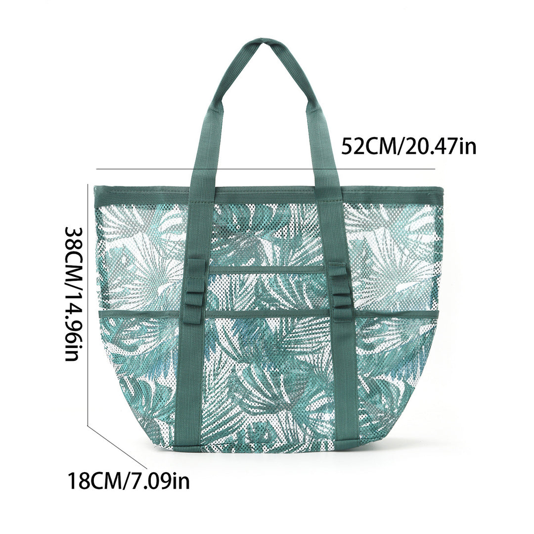 Mesh Beach Bag with Colorful Design Stornfield