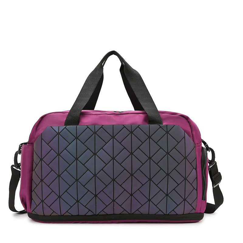 Reflective Pattern Travel Duffle Bag