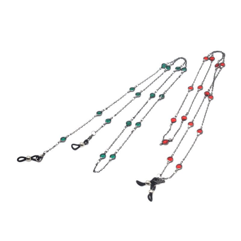 Stylish Crystal-Accented Eyewear Chain Stornfield