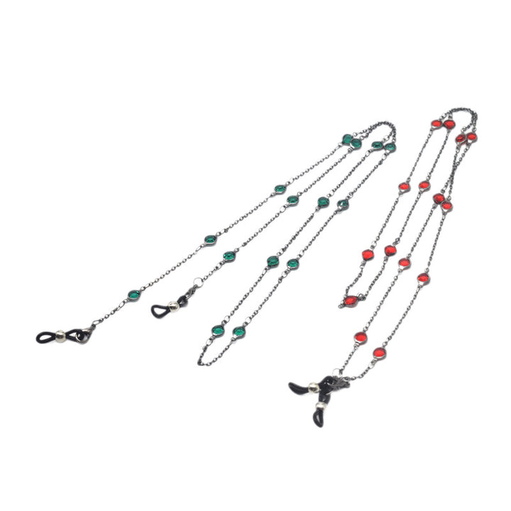 Stylish Crystal-Accented Eyewear Chain Stornfield