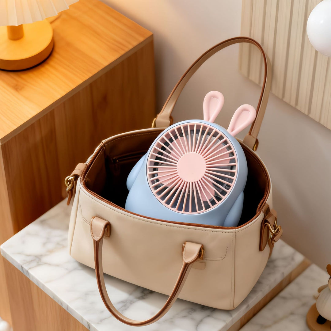 Ladies handheld fan with cute animal design Stornfield