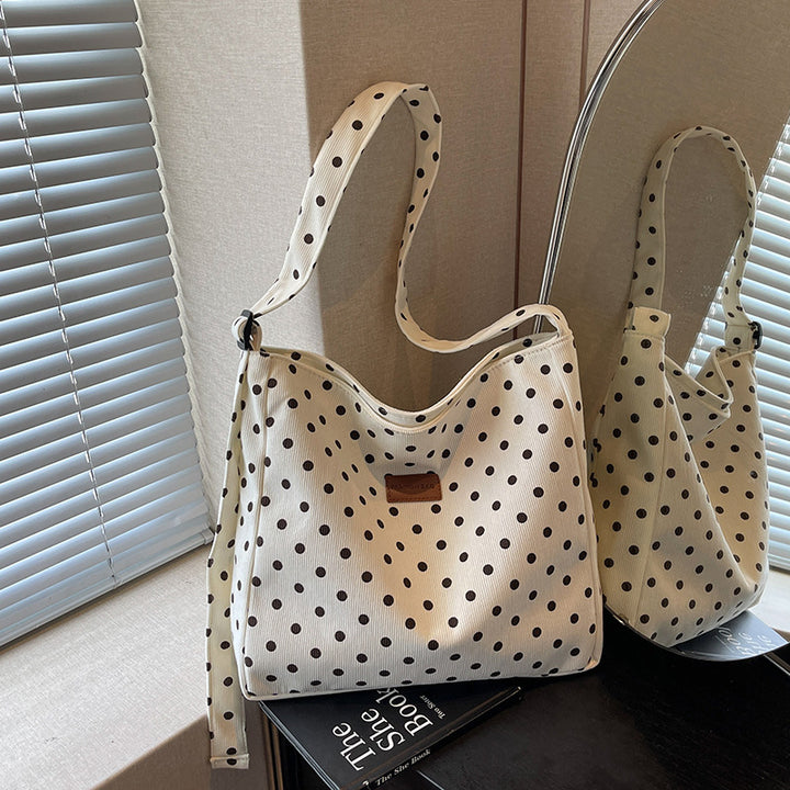 Casual Polka Dot Hobo Bag