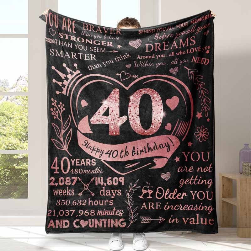 Inspirational Fleece Birthday Blanket
