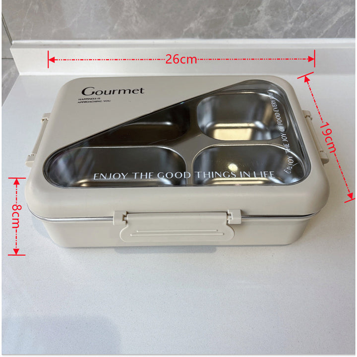 Stainless Steel Multi-Compartment Lunch Box