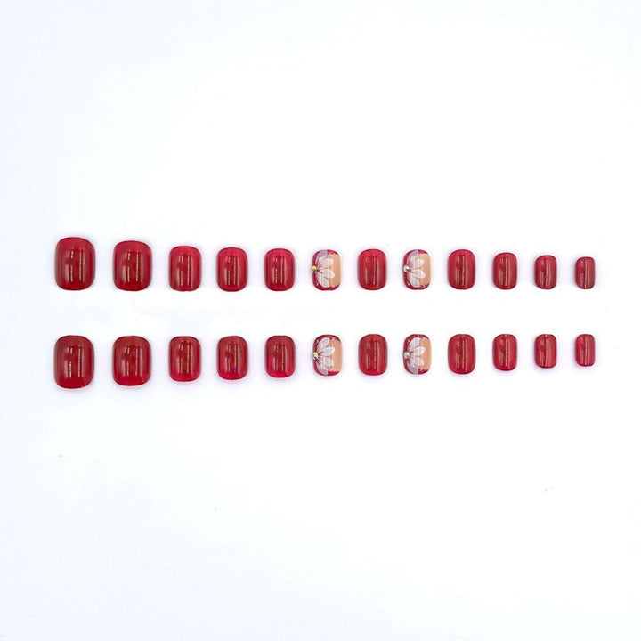 Artistic Floral Accent Nail Art Set
