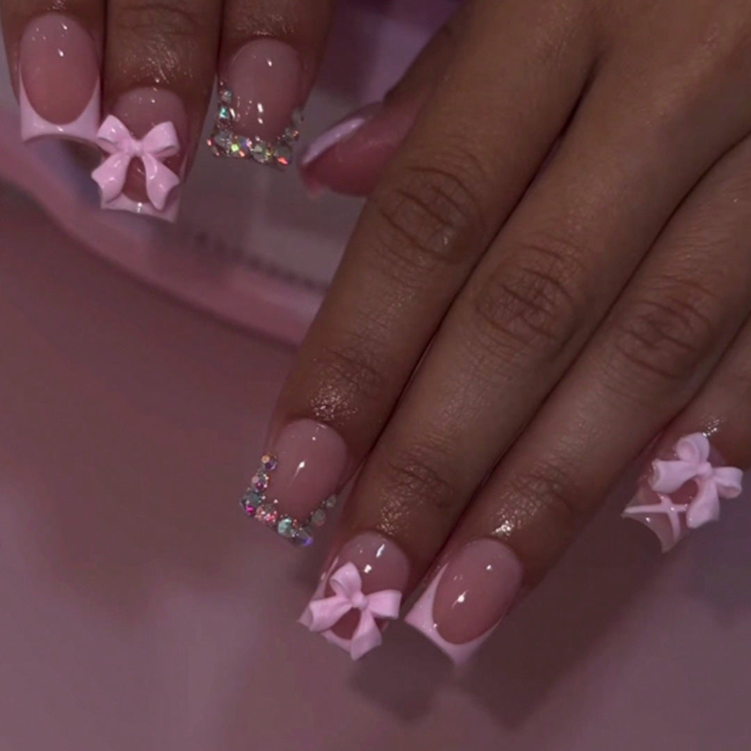 Decorative Nail Art Kit with Bow Accents