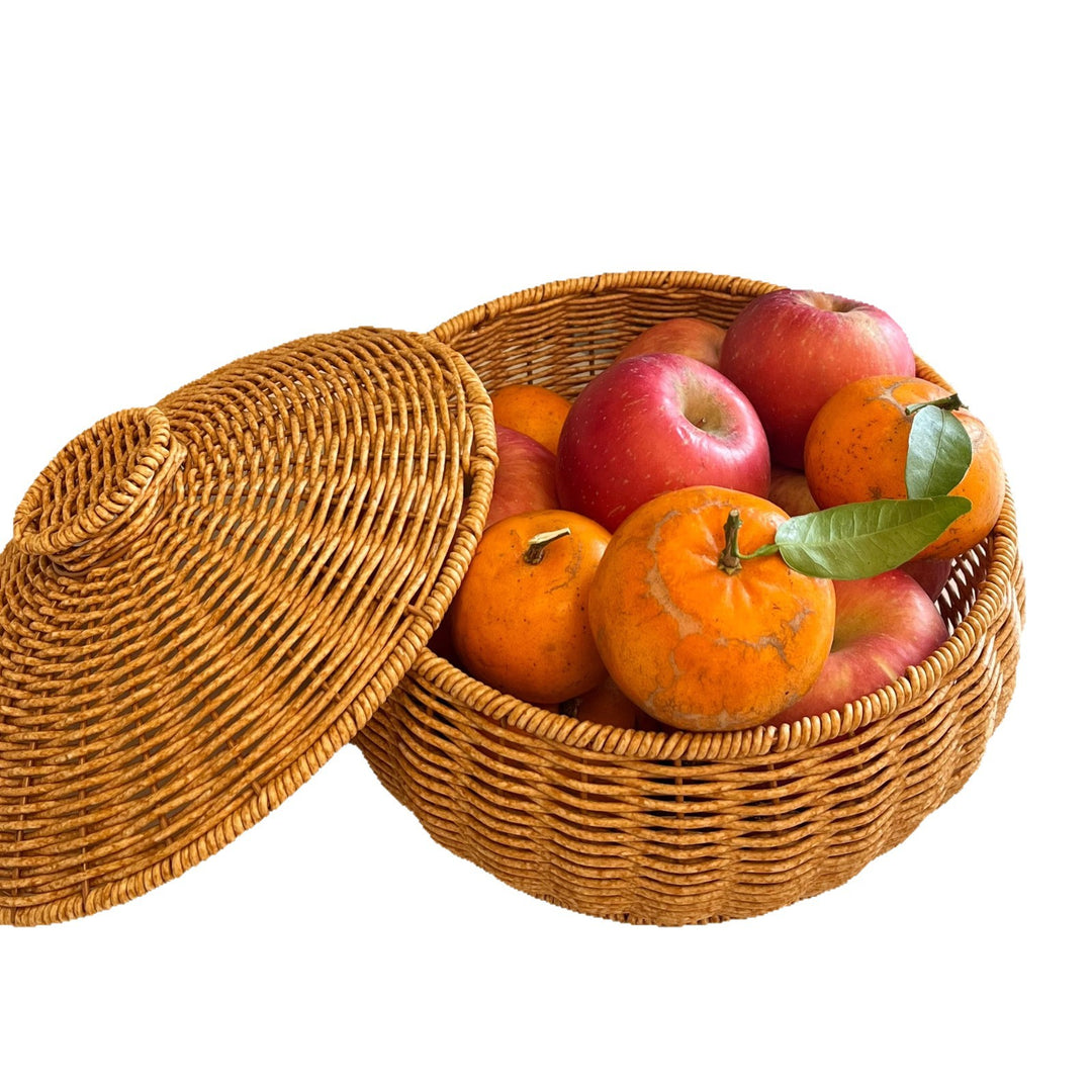 Women Handmade Basket with Lid Stornfield