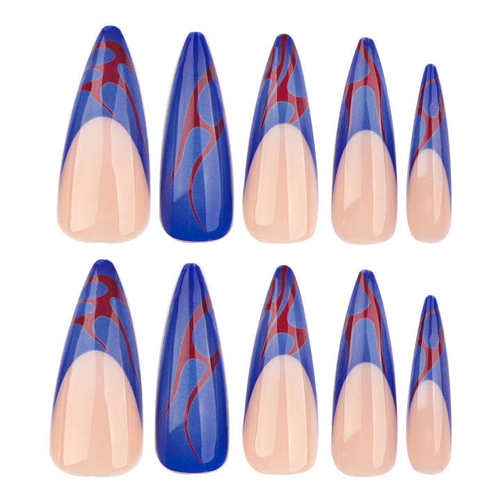 Artful stiletto nails with colorful designs and creative accents Stornfield