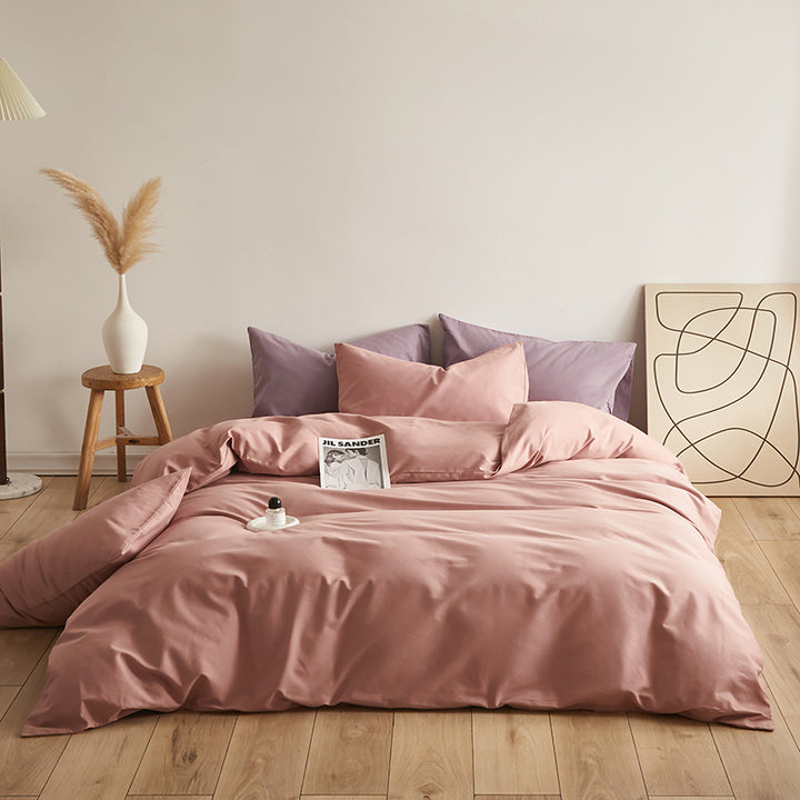 Luxurious cotton satin bedding set