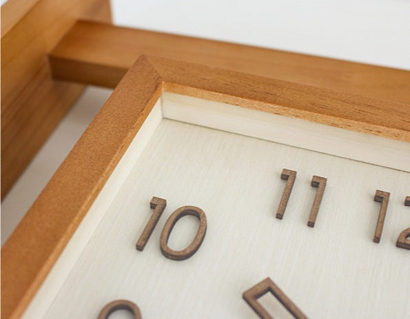 Stornfield | Two-Sided Corner Wall Wooden Analog Clock