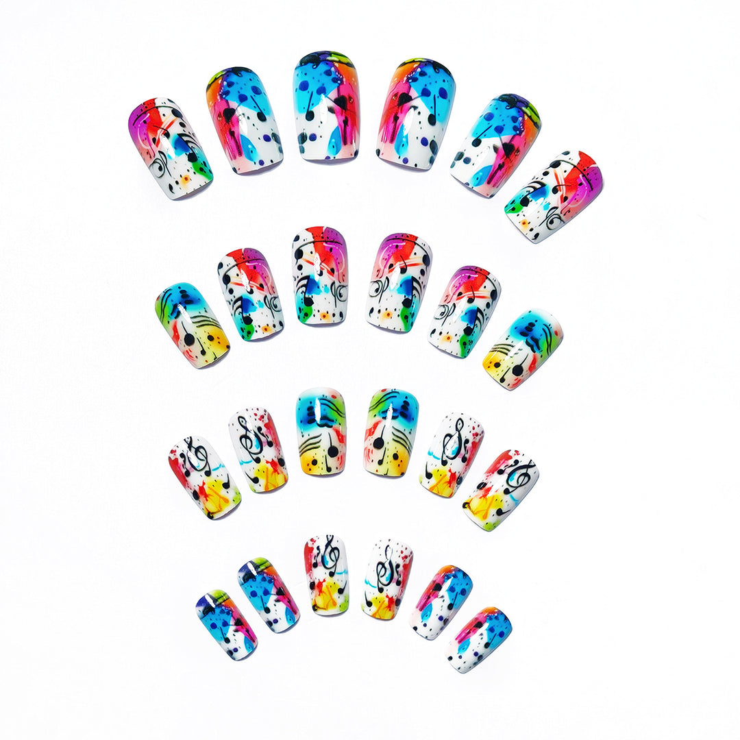 Creative Art Nails with Musical Design Stornfield
